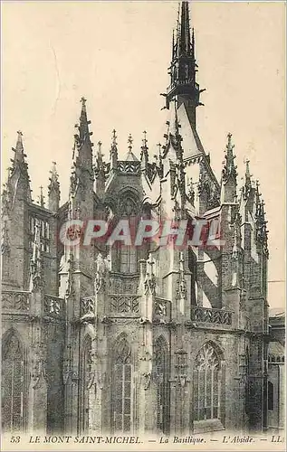 Cartes postales Le Mont Saint Michel La Basilique L'Abside