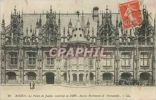 Ansichtskarte AK Rouen Le Palais de Justice Construit en 1499 Ancien Parlement de Normandie