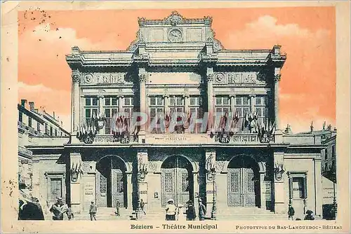 Cartes postales Beziers Theatre Municipal