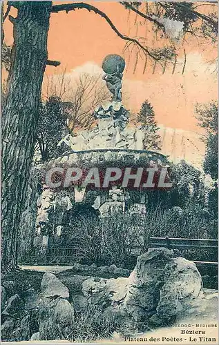 Ansichtskarte AK Beziers Plateau des Poetes Le Titan