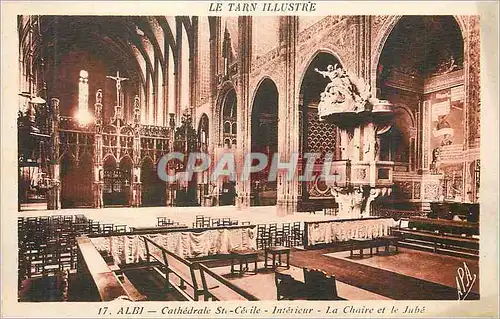 Cartes postales Albi Cathedrale St Cecile Interieur La Chaire et le Jube