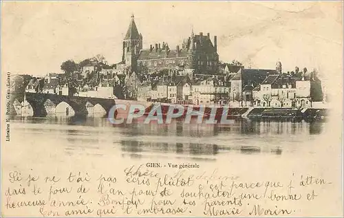 Cartes postales Gien Vue Generale (carte 1900)