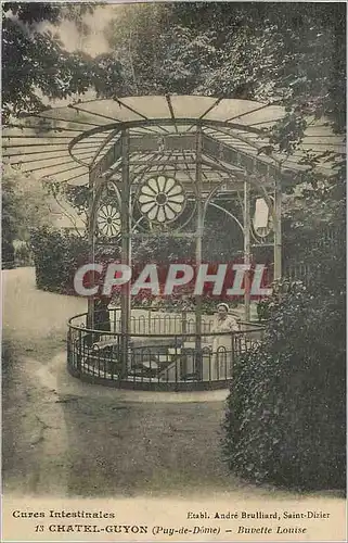 Cartes postales Chatel Guyon (Puy de Dome) Buvette Louise Cures Intestinales