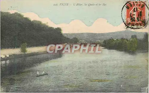 Ansichtskarte AK Vichy L'Allier Les Quais et les Iles