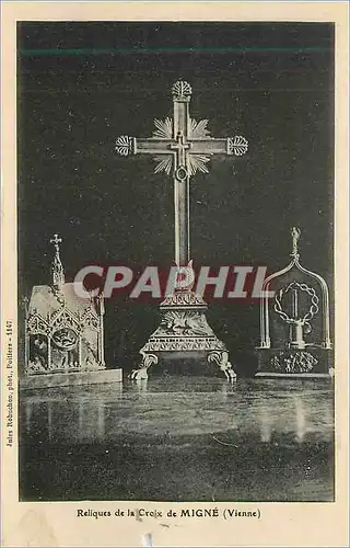 Cartes postales Reliques de la Croix de Migne (Vienne)