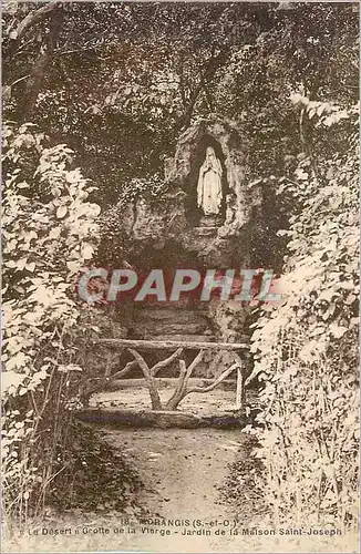 Cartes postales Morangis (S et O) Le Desert Grotte de la Vierge Jardin de la Maison Saint Joseph