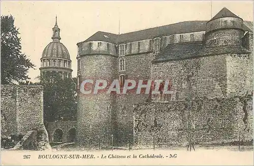 Cartes postales Boulogne sur Mer Le Chateau et la Cathedrale