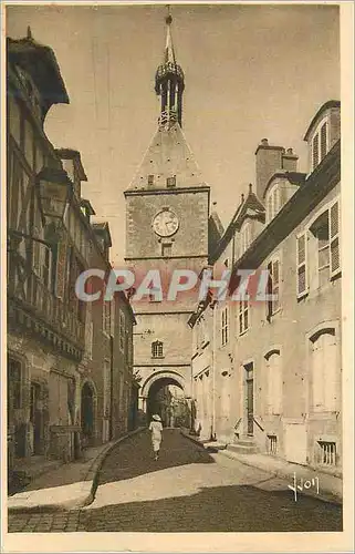Cartes postales Avallon (Yonne) Porte et Tour de l'Horloge