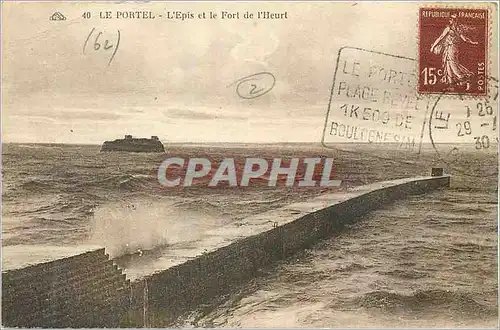 Cartes postales Le Portel l'Epis et le Fort de l'Heurt Cachet Daguin