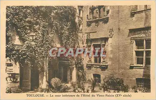 Ansichtskarte AK Toulouse la Cour Interieure de l'Hotel du Vieux Raisin(XVe siecle)