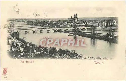 Cartes postales Tours Vue Generale (carte 1900)