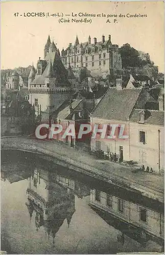 Ansichtskarte AK Loches (I et L) le Chateau et la Porte des Cordeliers