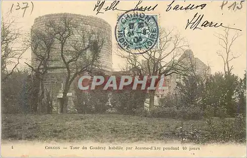 Cartes postales Chinon Tour du Coudray habitee par Jeanne d'Arc pendant 40 jours