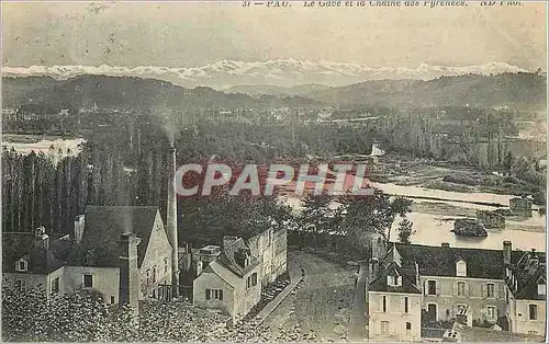 Ansichtskarte AK Pau le Gave et la Chaine des Pyrenees