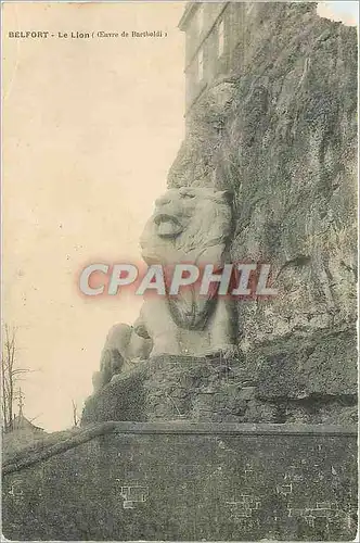 Cartes postales Belfort le Lion (Oeuvre de Bartholdi)