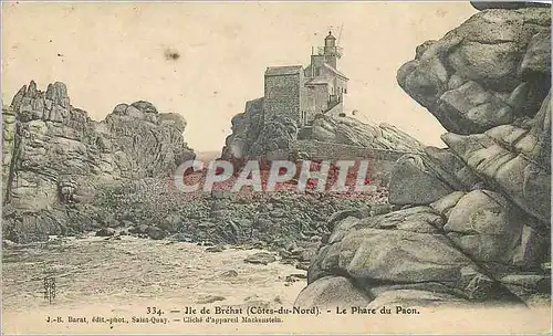Cartes postales Ile de Brehat (Cotes du Nord) le Phare du Paon