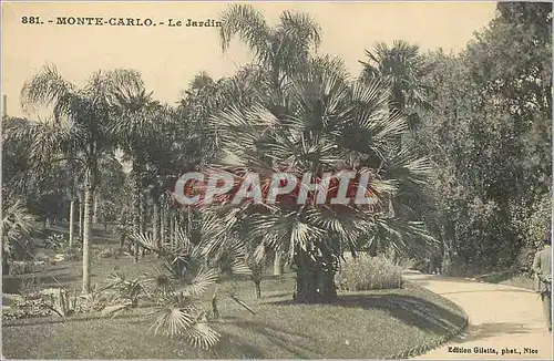 Cartes postales Monte Carlo le Jardin