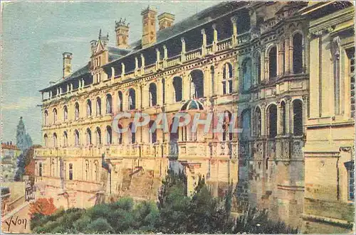Cartes postales Chateau de Blois Facade Francois Ier Chateaux de la Loire la Douce France