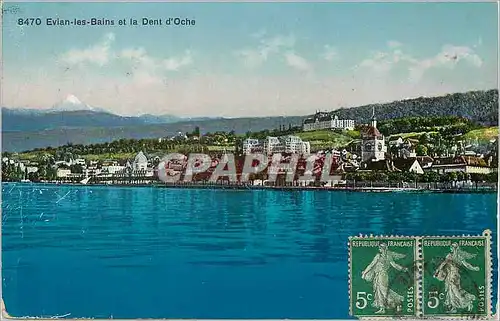 Cartes postales Evian les Bains et la Dent d'Oche