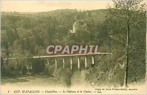 Cartes postales Env d'Avallon Chastellux