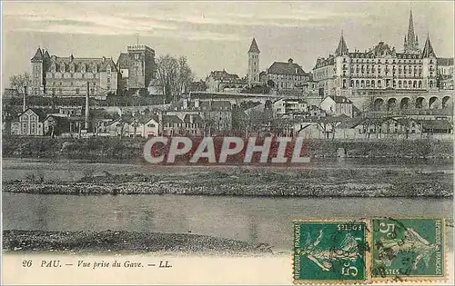 Cartes postales Pau vue prise du Gave