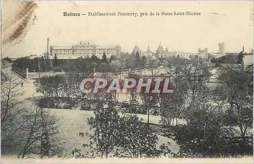 Cartes postales Reims Etablissement Pommery