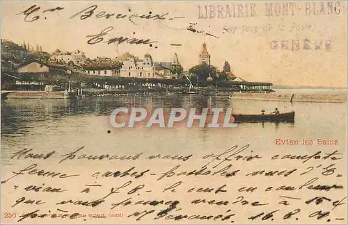 Cartes postales Evian les Bains (carte 1900)