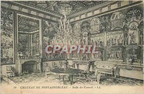 Cartes postales Chateau de Fontainebleau Salle du Conseil