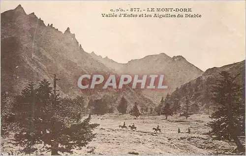 Ansichtskarte AK Le Mont Dore Vallee d'Enfer et les Aiguilles du Diable