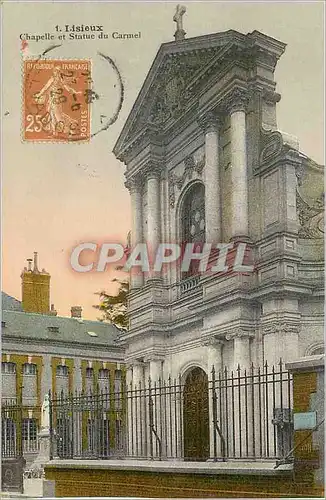 Cartes postales Lisieux Chapelle et Statue du Carmel