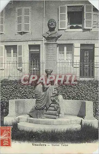 Cartes postales Vouziers Statue Taine