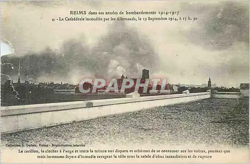 Cartes postales Reims dans ses Annees de Bombardements 1914 1917