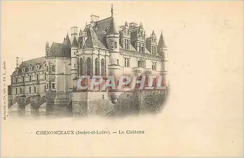 Cartes postales Chenonceaux (Indre et Loire) le Ch�teau (carte 1900)