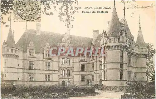 Cartes postales Azay le Rideau Entree du Chateau