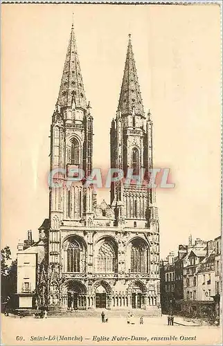 Cartes postales Saint Lo (Manche) Eglise Notre Dame