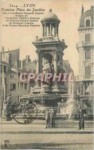 Cartes postales Lyon Fontaine Place des Jacobins
