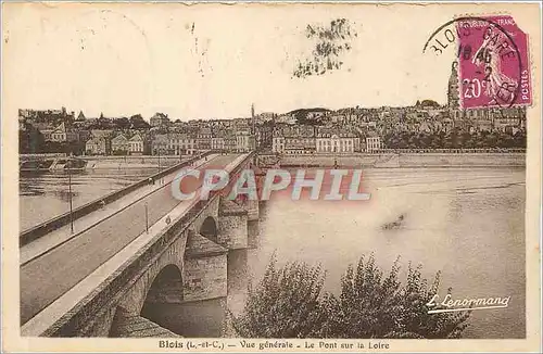 Cartes postales Blois (L et C) vue Generale le Pont sur la Loire