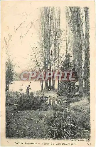 Cartes postales Bois de Vincennes Bords du Lac Daumesnil