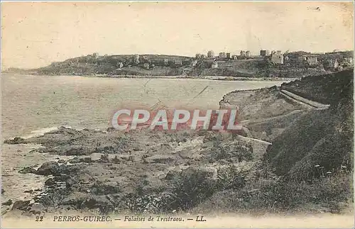 Cartes postales Perros Guirec Falaises de Trestraou