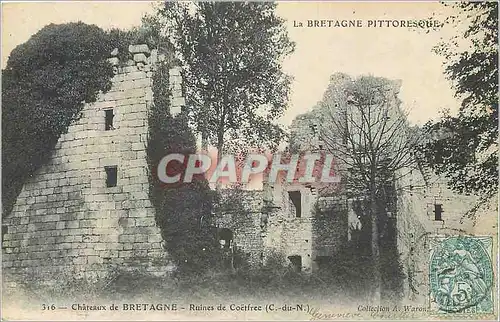 Ansichtskarte AK Chateau de Bretagne Ruines de Coetfrec (C du N) la Bretagne Pittoresque