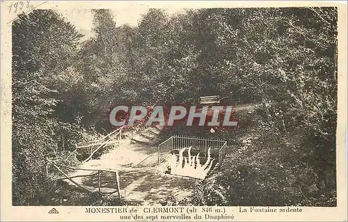Cartes postales Monestier de Clermont (Alt 846m) la Fontaine Ardente