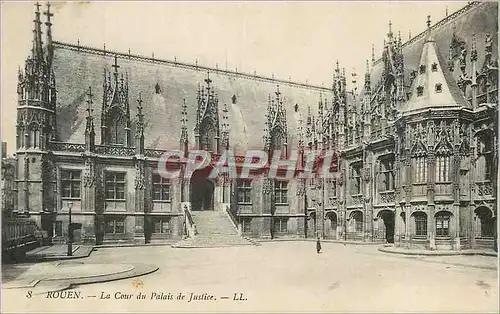 Cartes postales Rouen La Cour du Palais de Justice