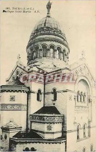 Cartes postales Tours (I et L) Basilique Saint Martin
