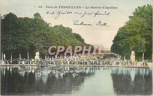 Cartes postales Parc de Versailles Le Bassin d'Apollon