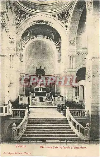 Ansichtskarte AK Tours Basilique Saint Martin (L'Interieur)