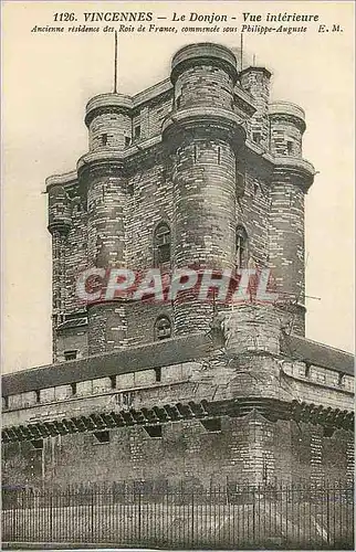 Cartes postales Vincennes Le Donjon Vue Interieure Ancienne Residence des Rois de France