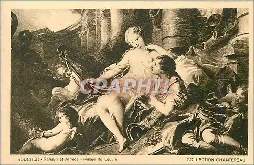 Cartes postales Musee du Louvre Boucher Renaud et Armide Collection Chatereau