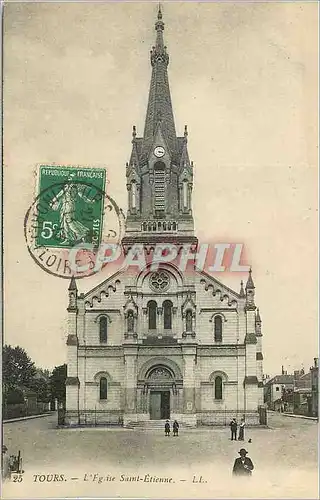 Ansichtskarte AK Tours L'Eglise Saint Etienne