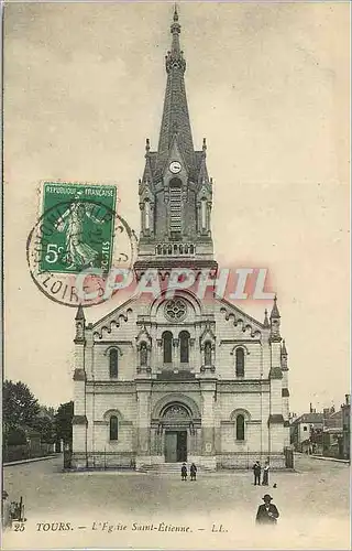 Cartes postales Tours L'Eglise Saint Etienne