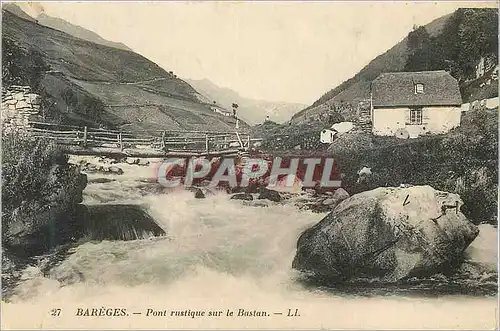 Ansichtskarte AK Bareges Pont Rustique sur la Bastan